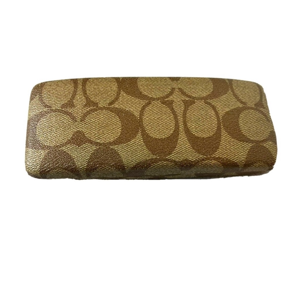 Coach tan glasses case